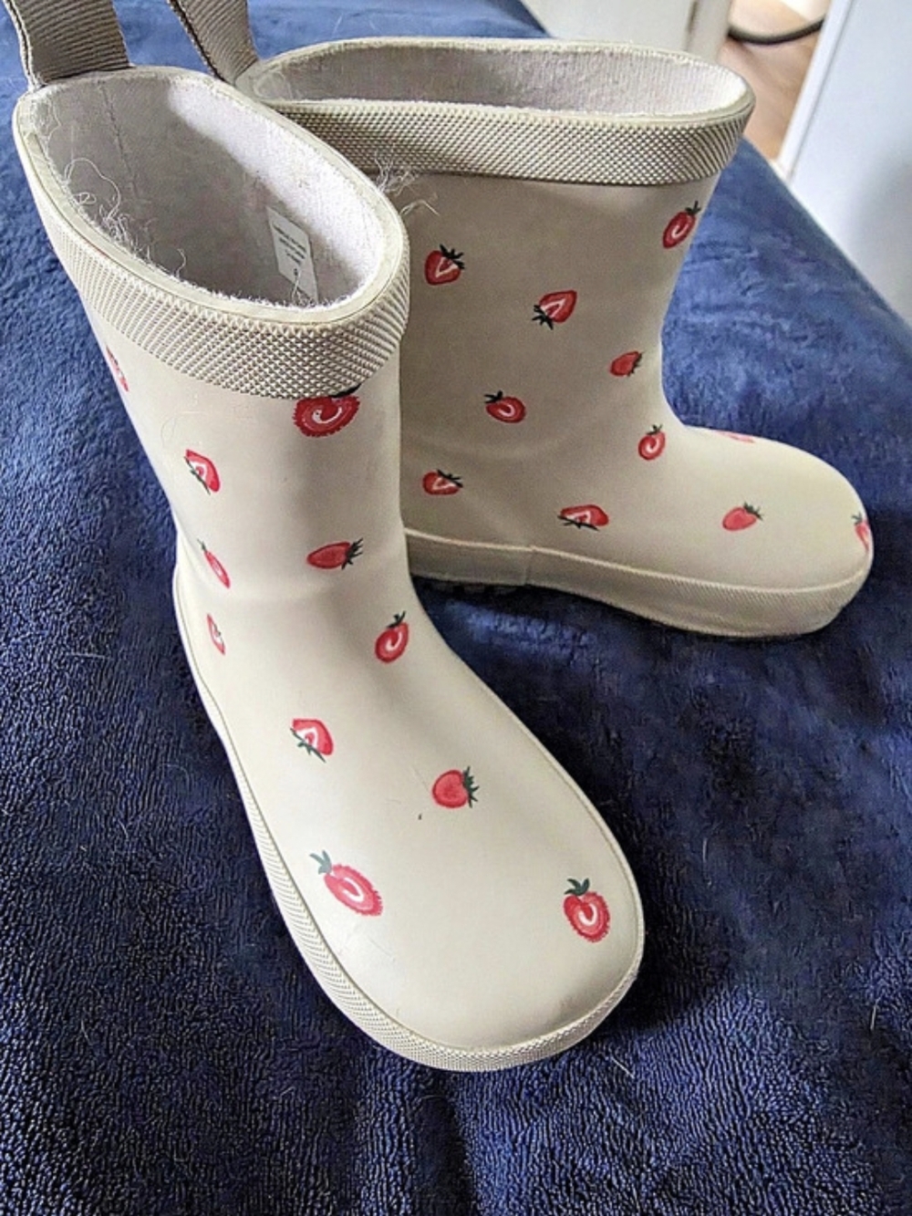 Kids Fruit Print Rain Boots Like New